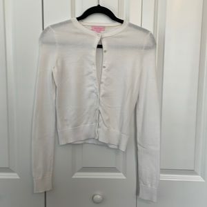 Lilly Pulitzer XS White Cardigan